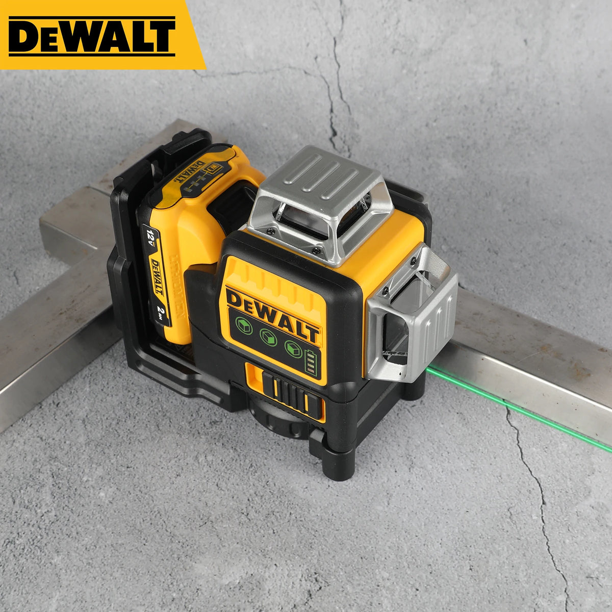 2026 DEWALT DW089LG nivel laser | 12 Lines 3 Sides 360° Horizontal Vertical | Outdoor Leveling Measurin