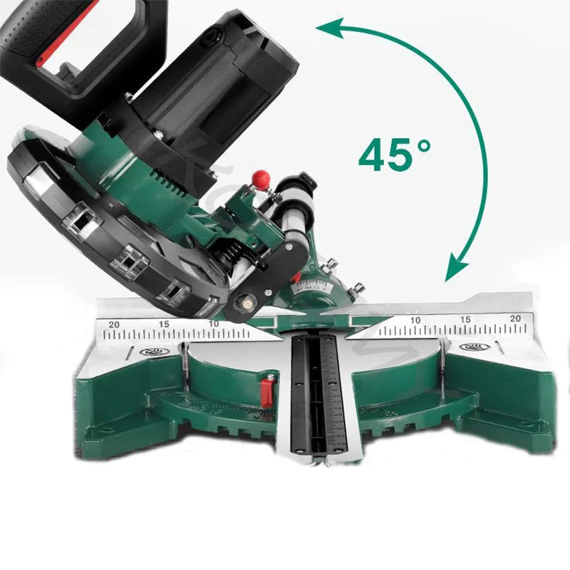 Household Saw Woodworking Pull Rod Saw Aluminum Machine 8 Inch Tie Rod Miter Saw High-Precision Push-Pull Miter Saw