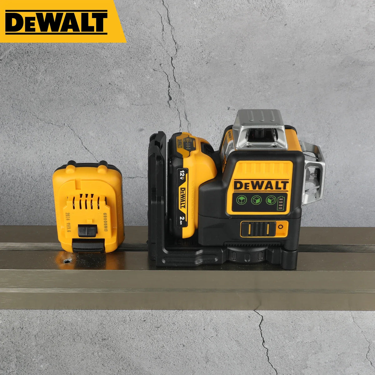 2026 DEWALT DW089LG nivel laser | 12 Lines 3 Sides 360° Horizontal Vertical | Outdoor Leveling Measurin