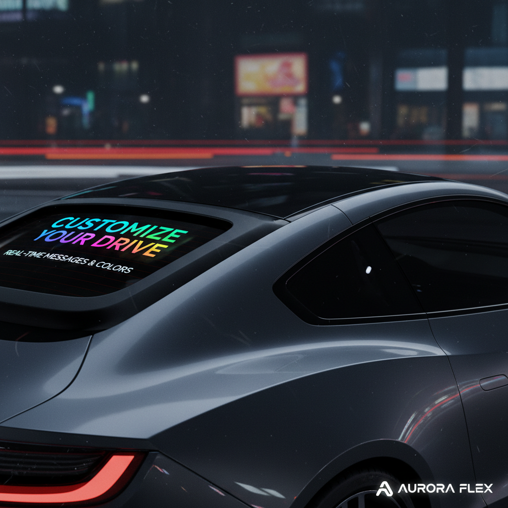 Pantalla LED Flexible para Auto